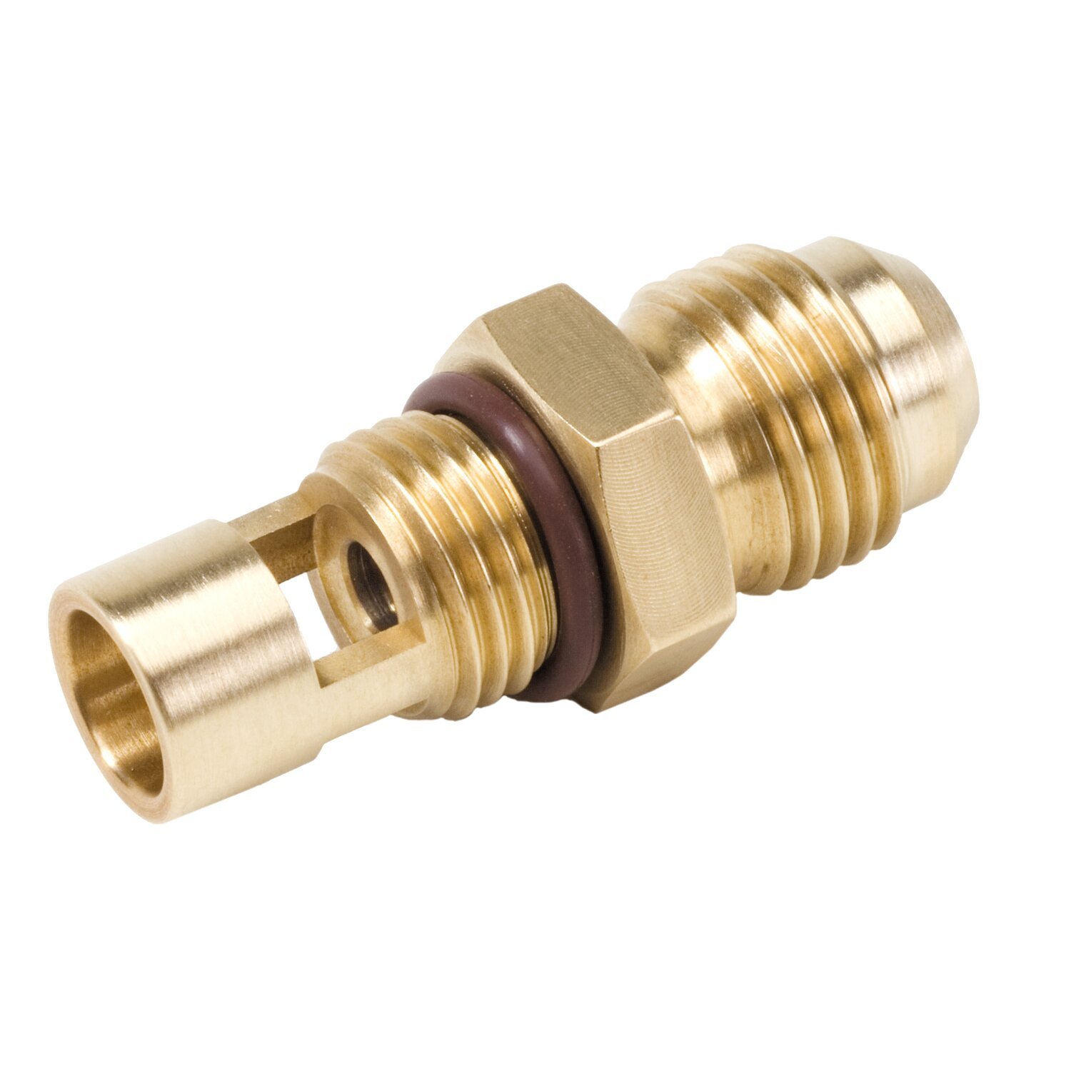 Golan carb to fuel line fitting, S&S Super B/D/L carbs, Brass