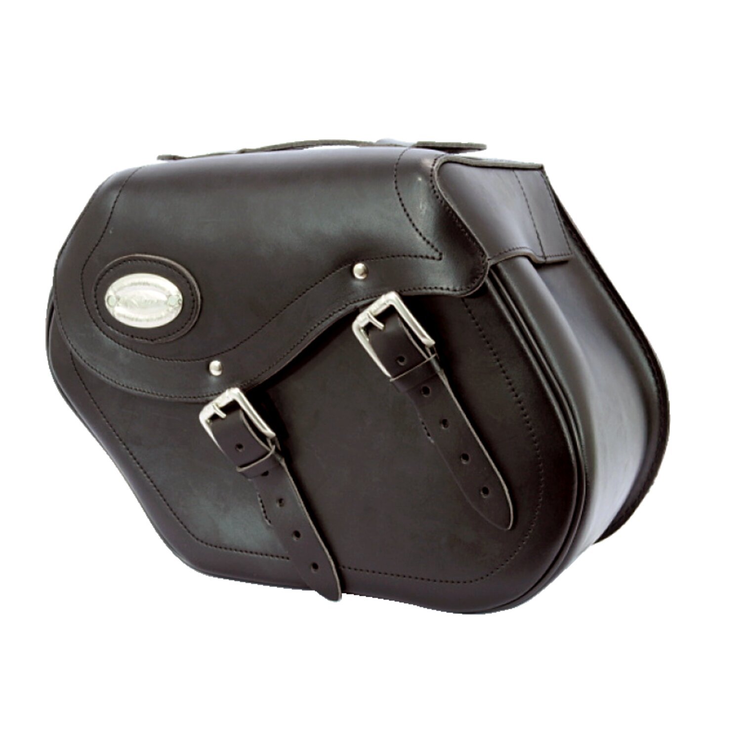 Longride, leather smooth saddlebags #154