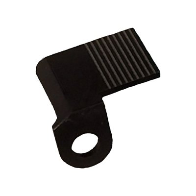 Steel. For OEM 30-46 drive ratio. Over tension is an issue with the OEM primary chain tensioner. Unnecessary stresses on chain, sprockets and bearings can cause premature failure. This steel 'Bump Stop' blocks the OEM automatic chain ratcheting system, thus preventing it from ratcheting too far. Adjustments are made by grinding material away from the bump stop's grooved wear marks. Primary chain adjustments can be made together with every 5000 mile primary oil change. Incl. Installation instructions. Permanent modifications are not required.