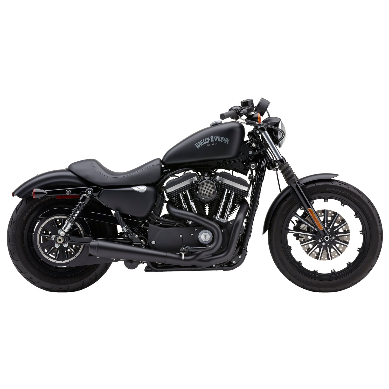 Cobra, El Diablo 2-into-1 exhaust, Black, Matte