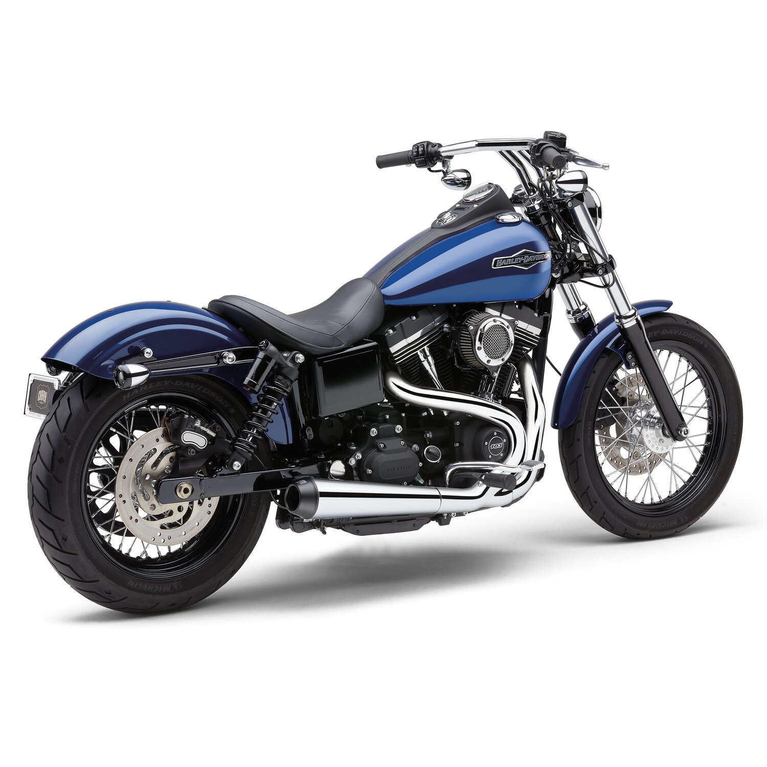 Cobra, El Diablo 2-into-1 exhaust, Black, Chrome