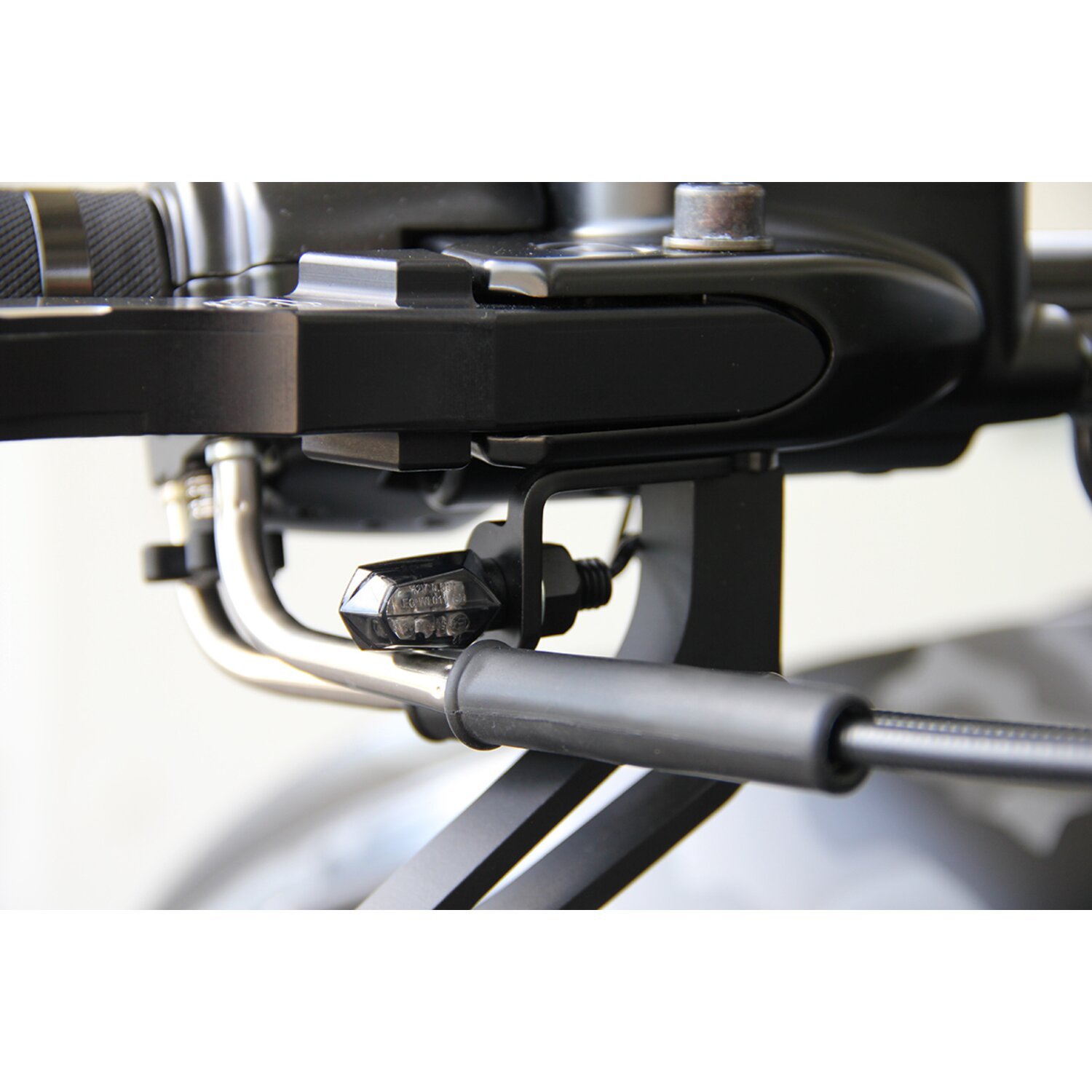 Cult-Werk, front turn signal brackets, Black, Gloss
