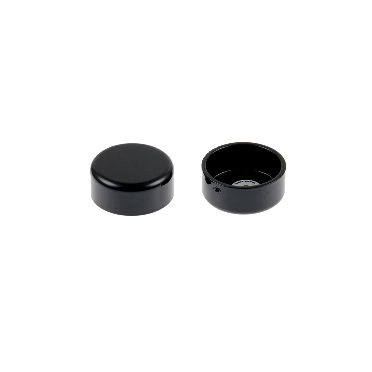 Cult-Werk fork tube caps, Black, Gloss