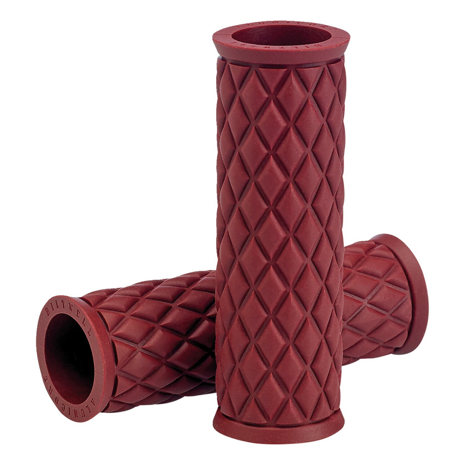Biltwell Alumicore replacement grip sleeves oxblood, Red