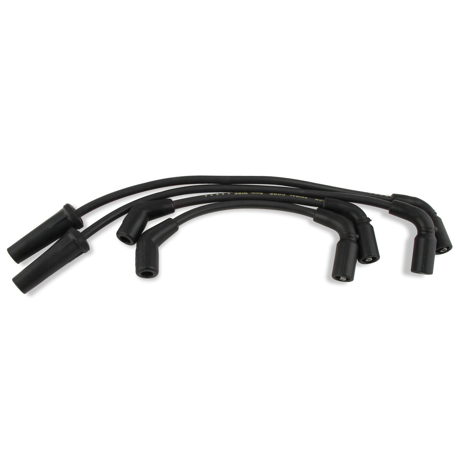 Accel, 8mm Ferro Spiral core spark plug wire set, Black