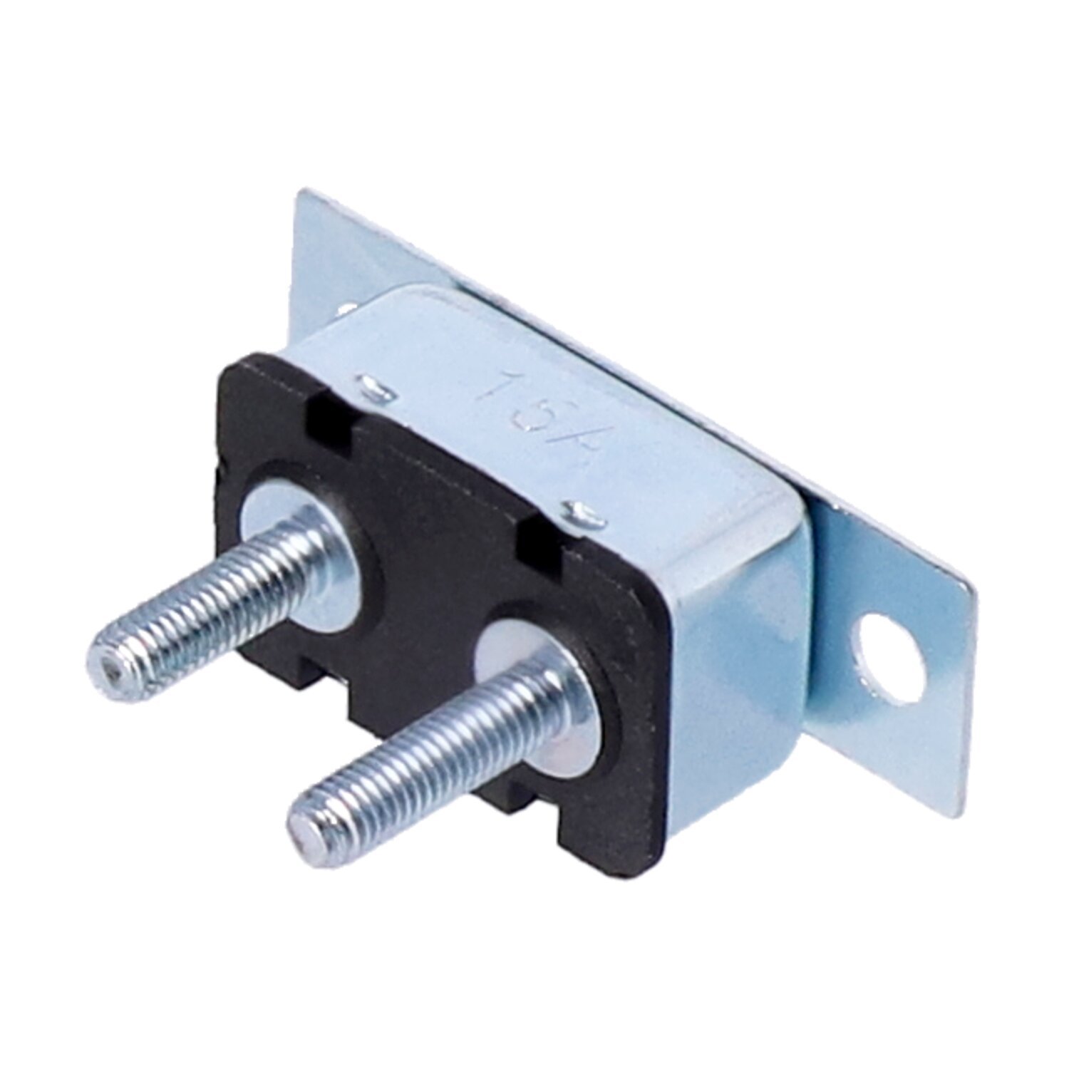 Circuit breaker, automatic. Dual mount, metal. 15A