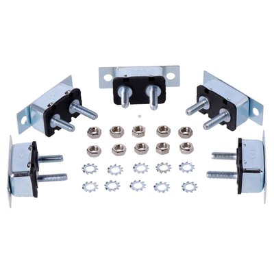 Dual mount tabs & metal housing. Automatic re-set. With 10-32" (4.76mm in diameter) threaded poles with nuts included. This is an automatic resetting circuit breaker, the fuse system as used in many pre-2000 H-D models for decades. When triggered it will, after some time, automatically re-set itself. Great for use in many stock or custom applications.