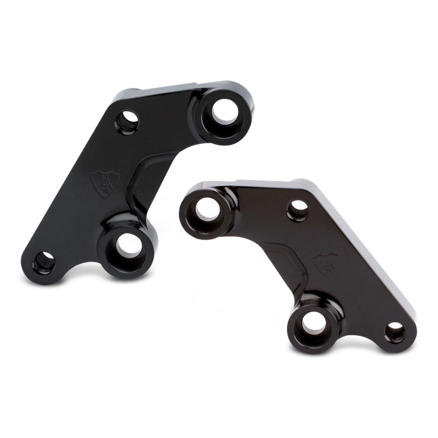Arlen Ness, 14" brake caliper adapter bracket, Black, Brushed