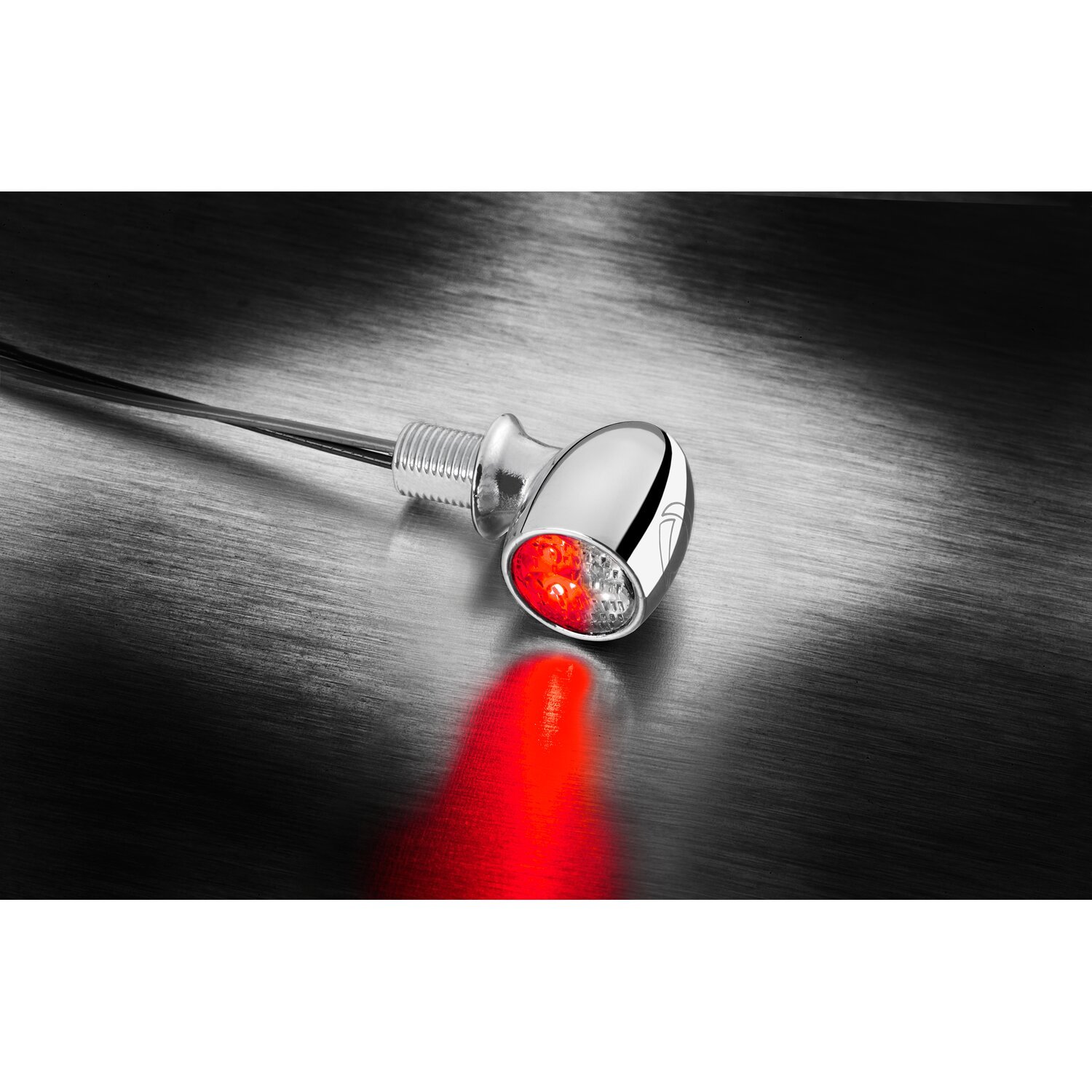 Kellermann Atto® DF chrome ECE (3 in 1, storm grey black tracker Red