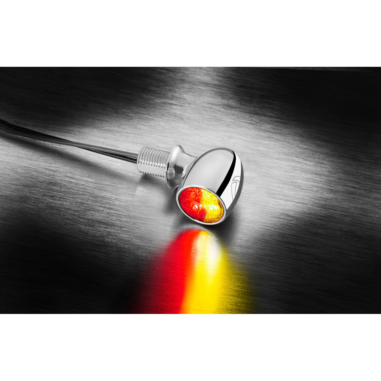 Kellermann Atto® DF chrome ECE (3 in 1, storm grey black tracker Red
