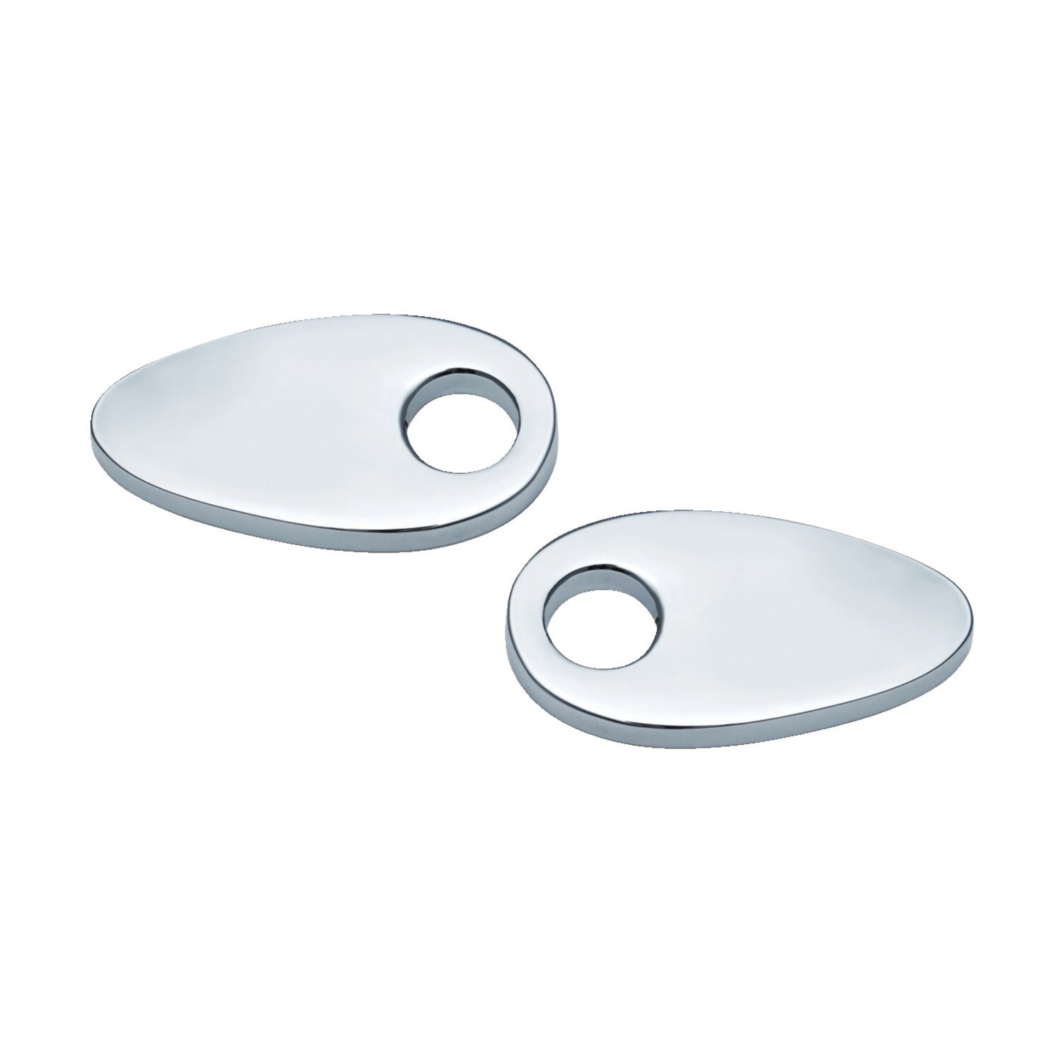 Kuryakyn, Fender strut cover plates, Silver, Chrome