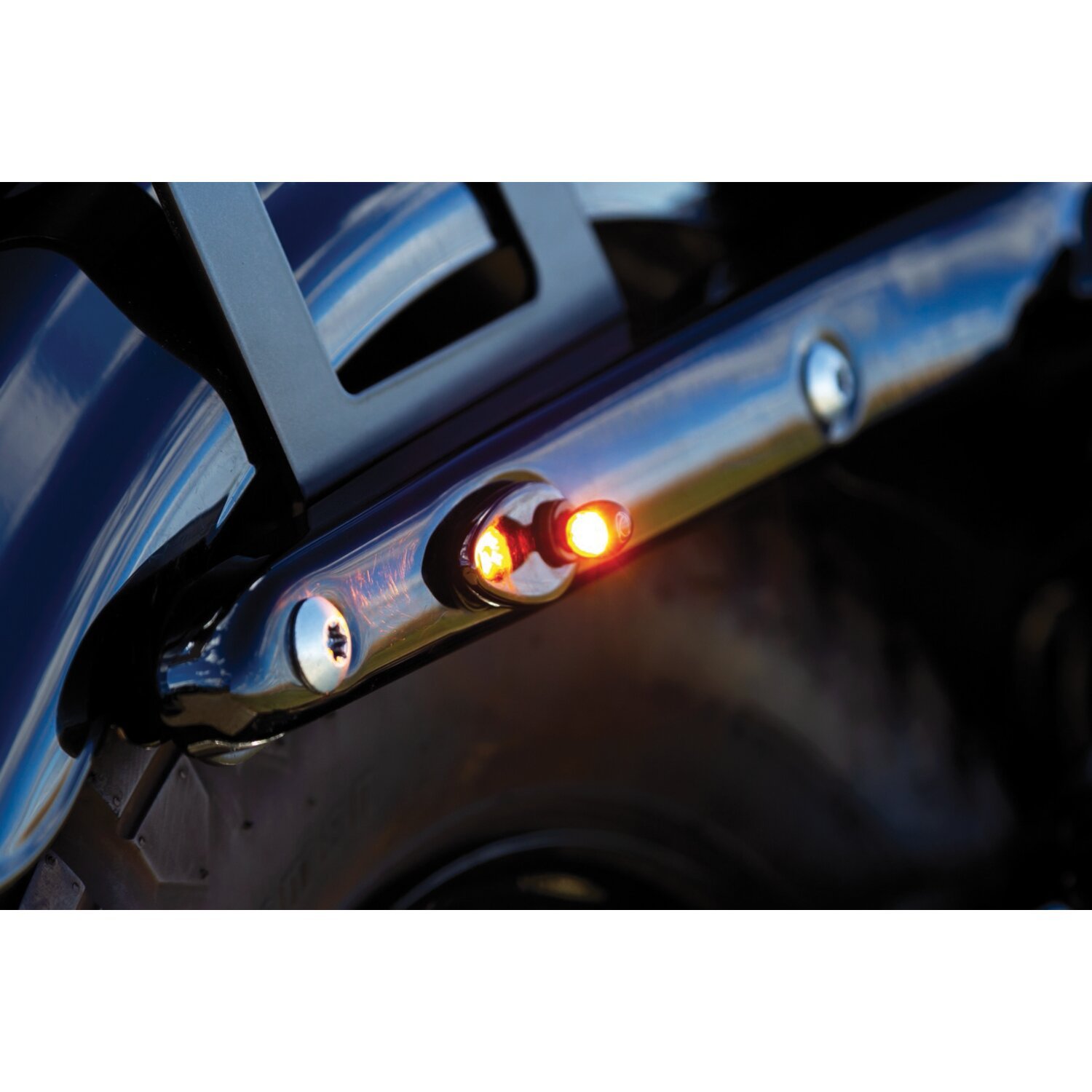 Kuryakyn, Fender strut cover plates, Black, Gloss