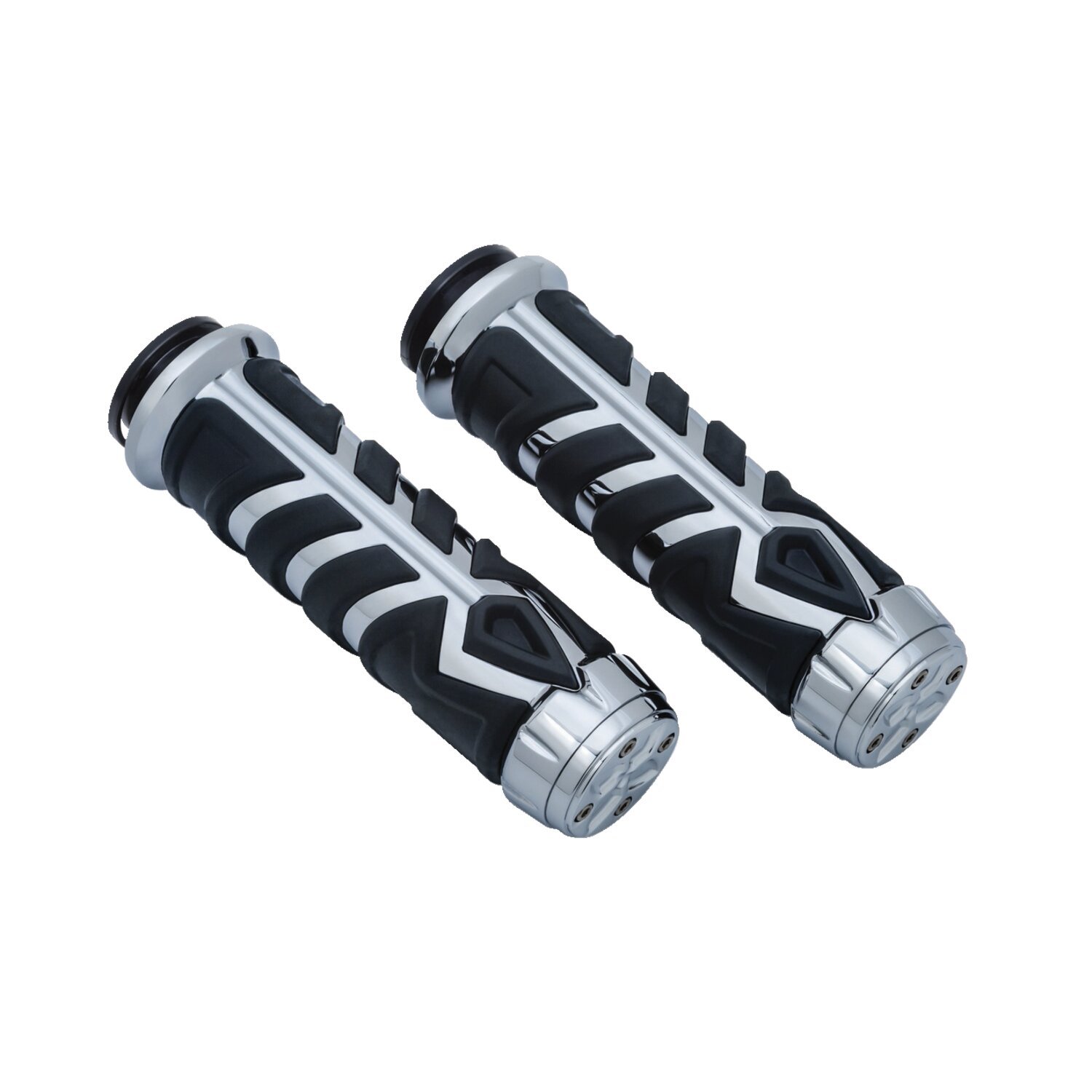 Kuryakyn, Spear grips, Black, Chrome