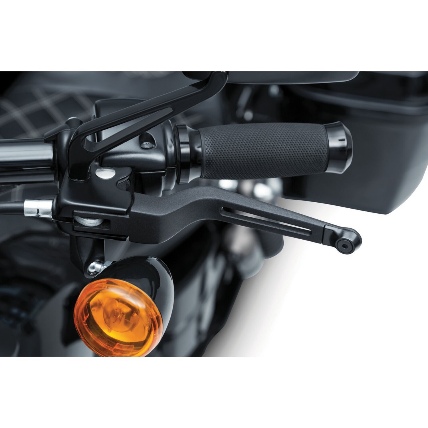 Kuryakyn, Dillinger levers, Black, Satin