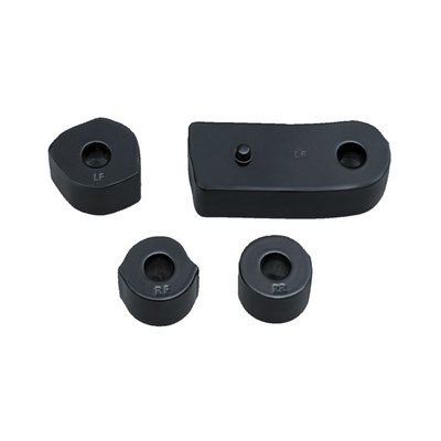 Relocates your stock rider floorboards about 3/4" (1.9cm) outwards for more leg room between knee and the bike. Compatible with fairing lowers. Comes with stainless bolts and gloss black powder coated spacers. Compatible with fairing lowers. 
Note: Not compatible with OEM 99002-97 chrome display stand.