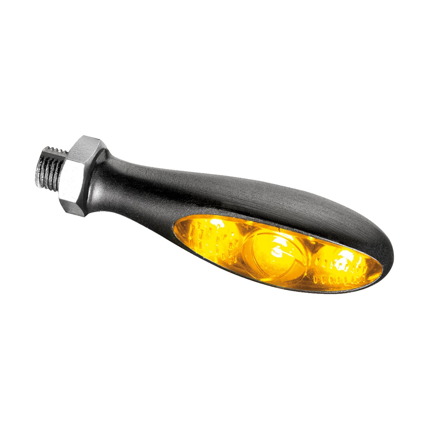 Kellermann, Micro S Dark. Turn signal. Rear, Black