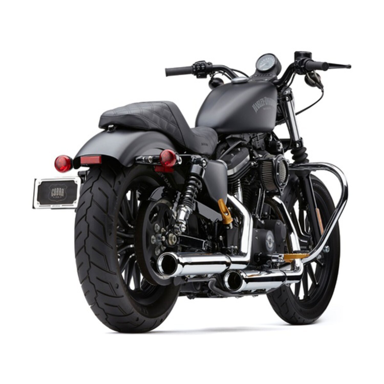 Cobra, NH series 3" slip-on mufflers. Chrome