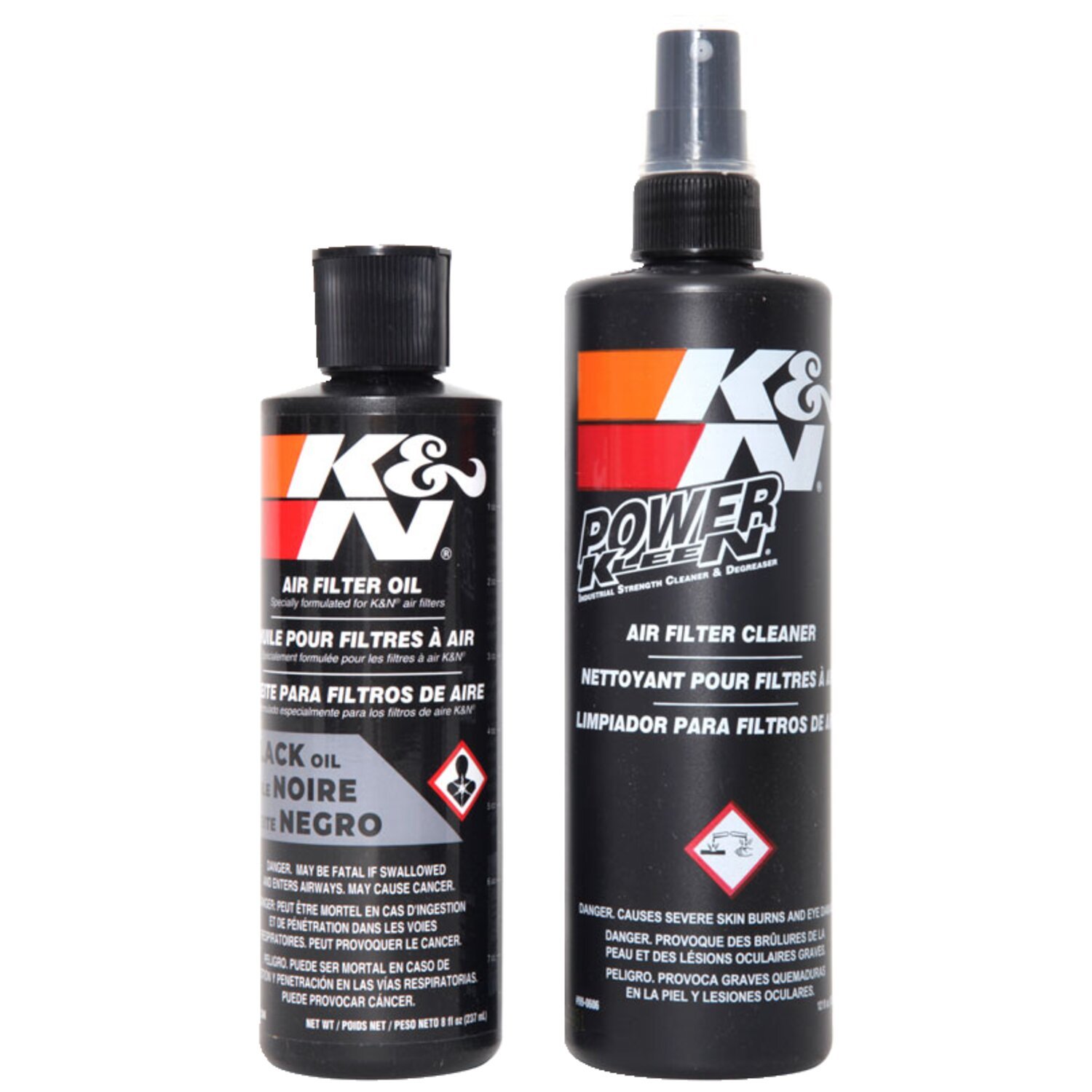 K&N, Recharger air filter service kit, Black