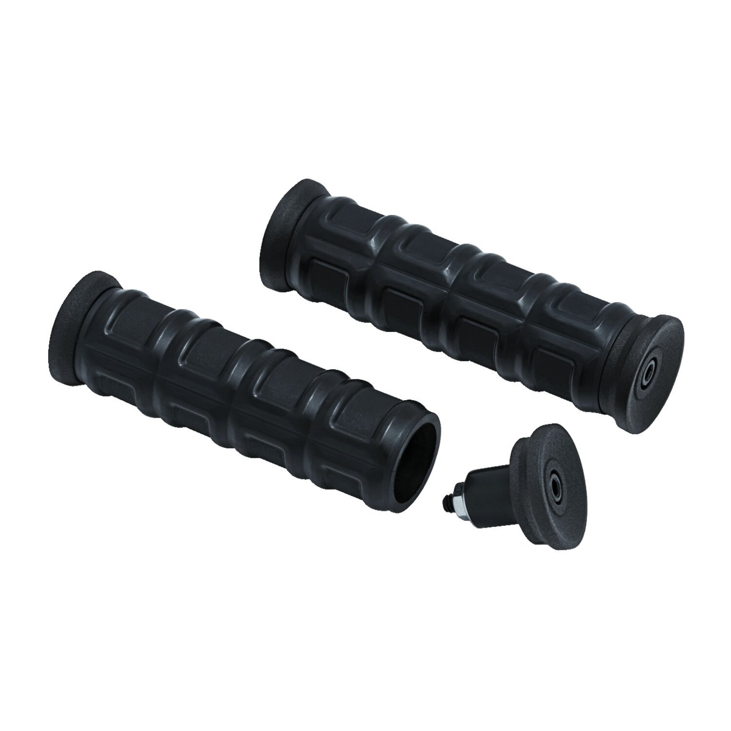 Kuryakyn, Dillinger grips, Black, Satin