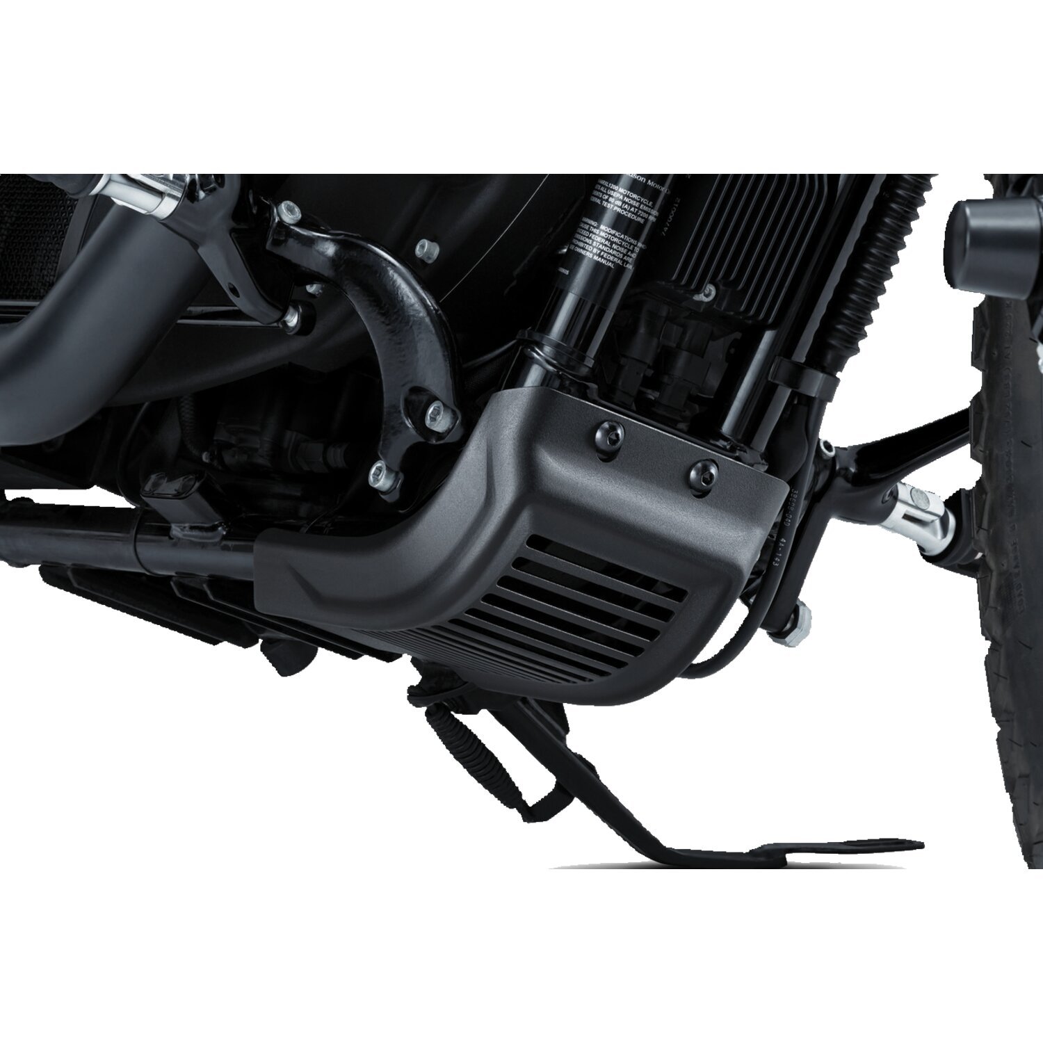 Kuryakyn, Dillinger skid plate, Black, Satin