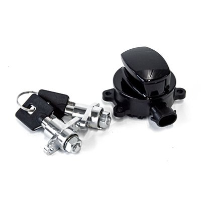 Used with 14-up CAN-bus equipped models. Replacement ignition switch and lock kit that provides you with a new ignition switch and a set of saddlebag locks that work on the same key. Direct replacement kit for FLHR Road King models with hard saddlebags. Compatible with 14-up models with CAN-bus wiring.