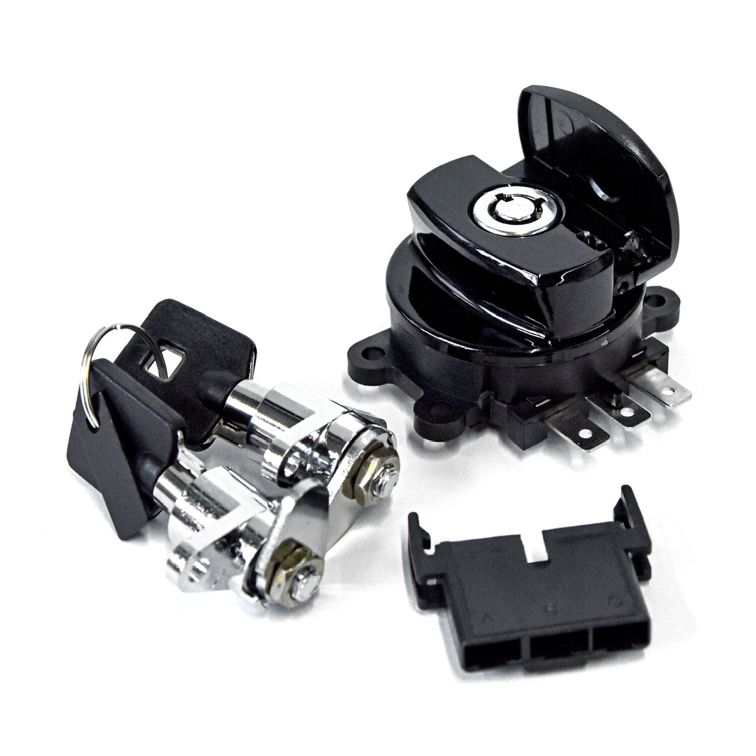 FLHR ignition switch & saddlebag lock kit, Black