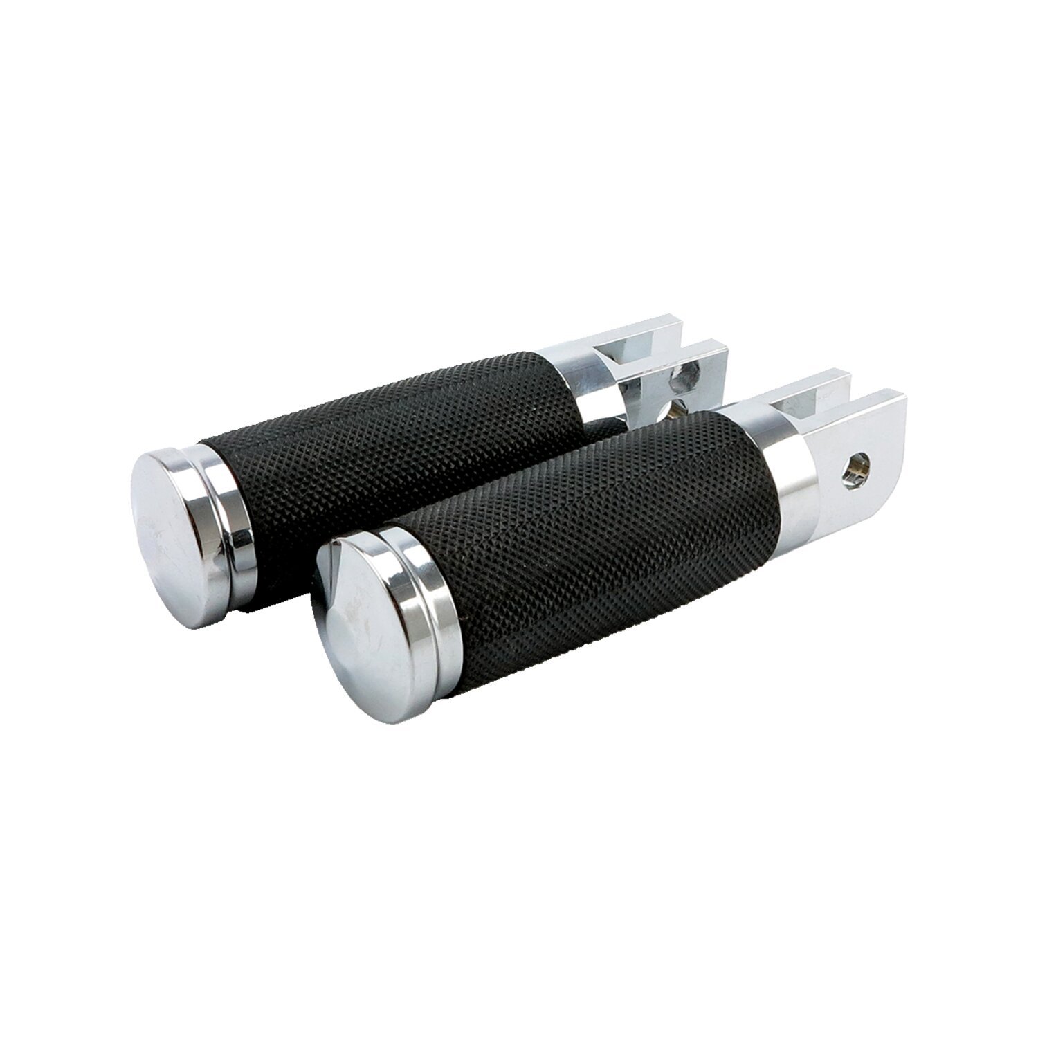 Caliber rider footpegs, Black, Chrome