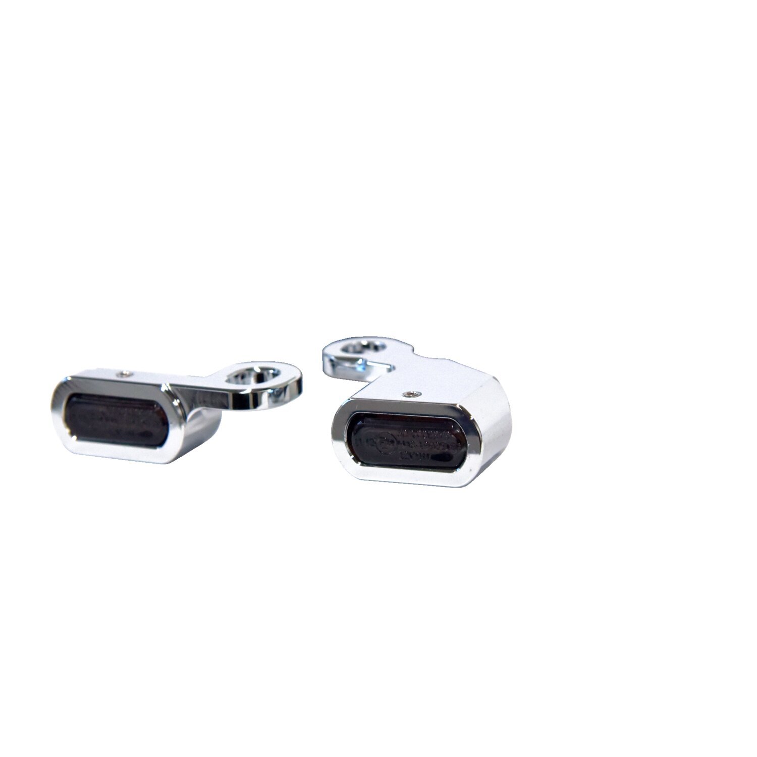 1 inch — Fastline, below bar LED turn signal set. Chrome
