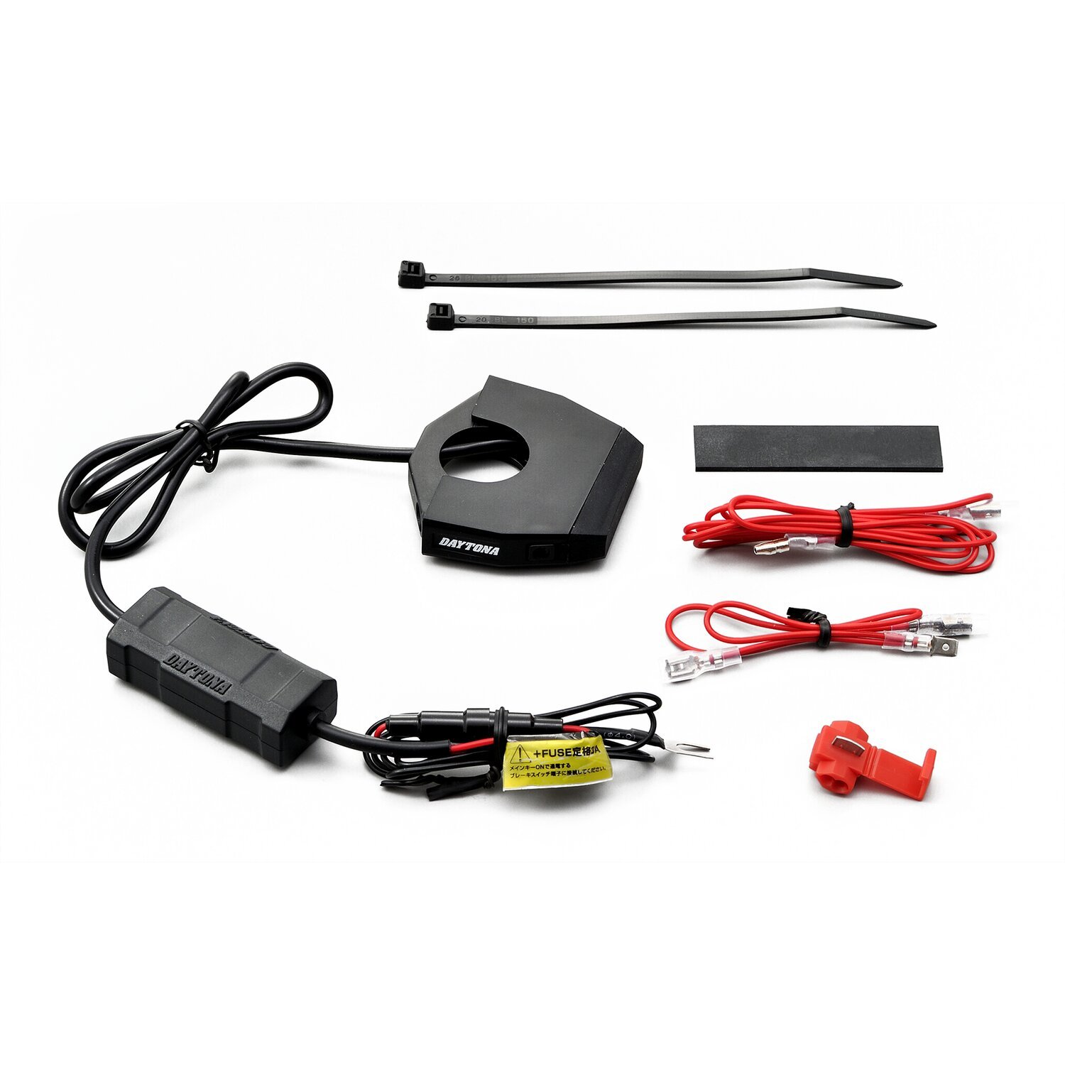 Daytona, slim-mount dual USB 2 port, Black