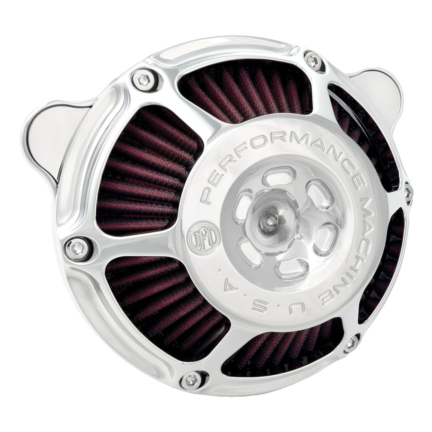 PM, 'Max HP' air cleaner kit, Silver, Chrome