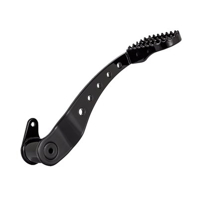 Satin black steel motocross style brake lever. Features a clever party starting built-in bottle opener subtly incorporated into the design. 
Note: Style compatible with 577564 shift lever