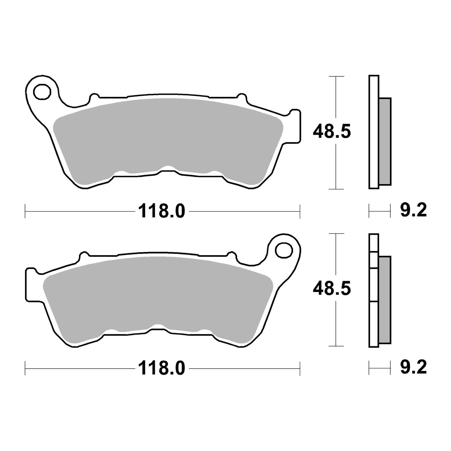 SBS, brake pads. Street Ceramic (organic