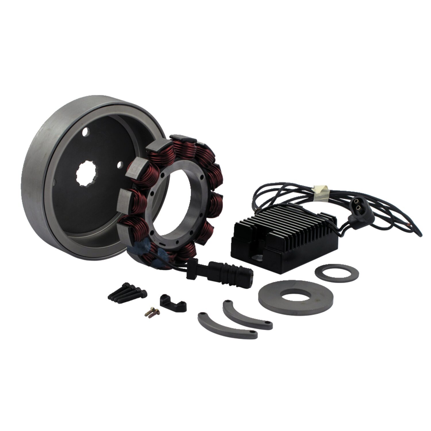 32 amp charge kit, black regulator