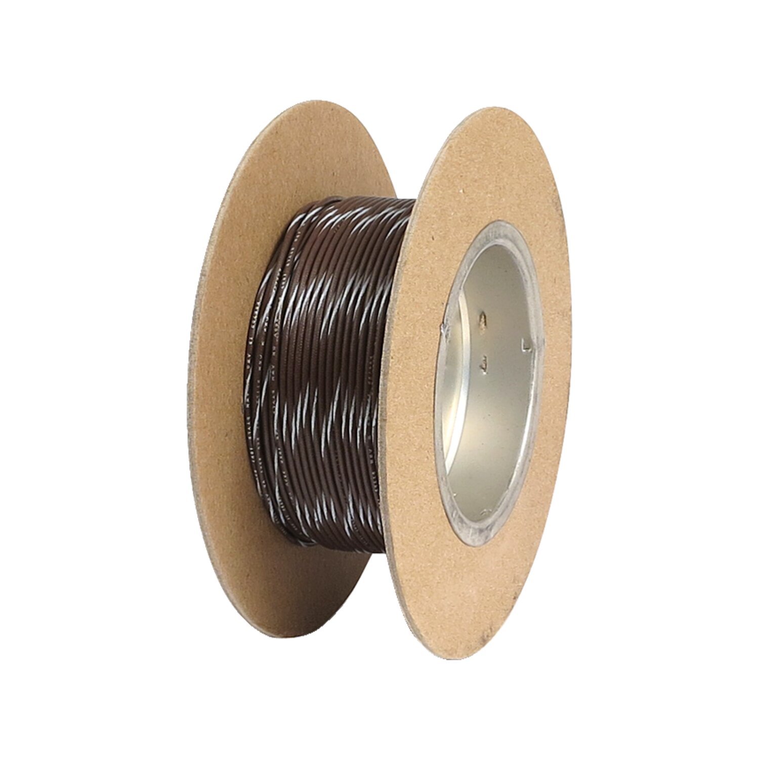 NAMZ, wire on spool. 18 gauge, 100ft, Brown, white