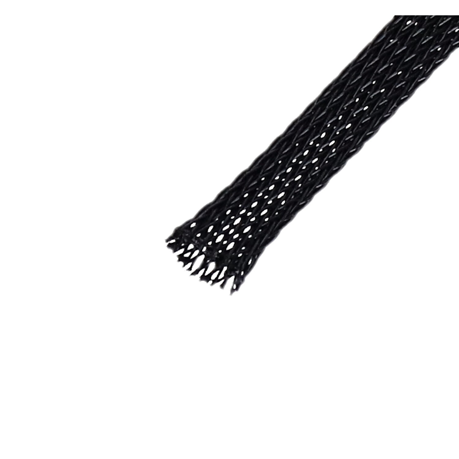NAMZ, braided flex sleeving. Black, 1/4" (6.35mm) ID