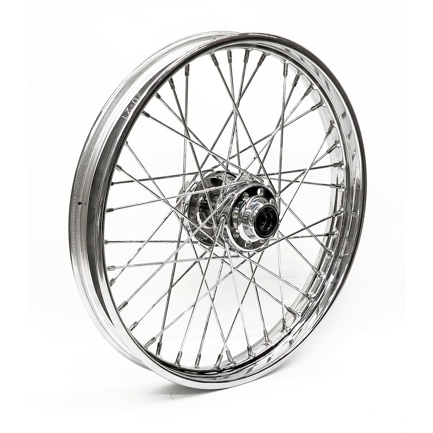 2.15 x 21 front wheel 40 spokes, Chrome