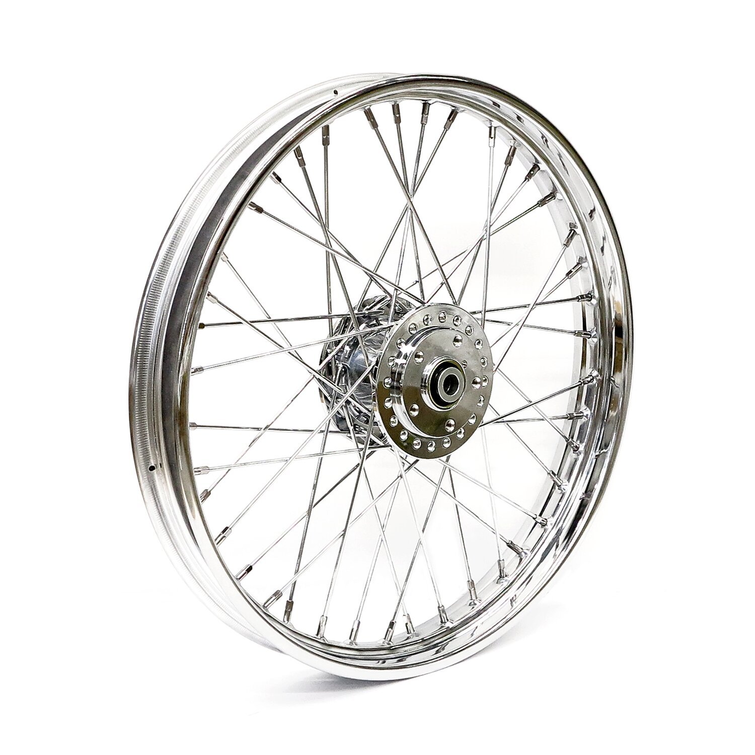 2.15 x 21 front wheel 40 spokes, Chrome