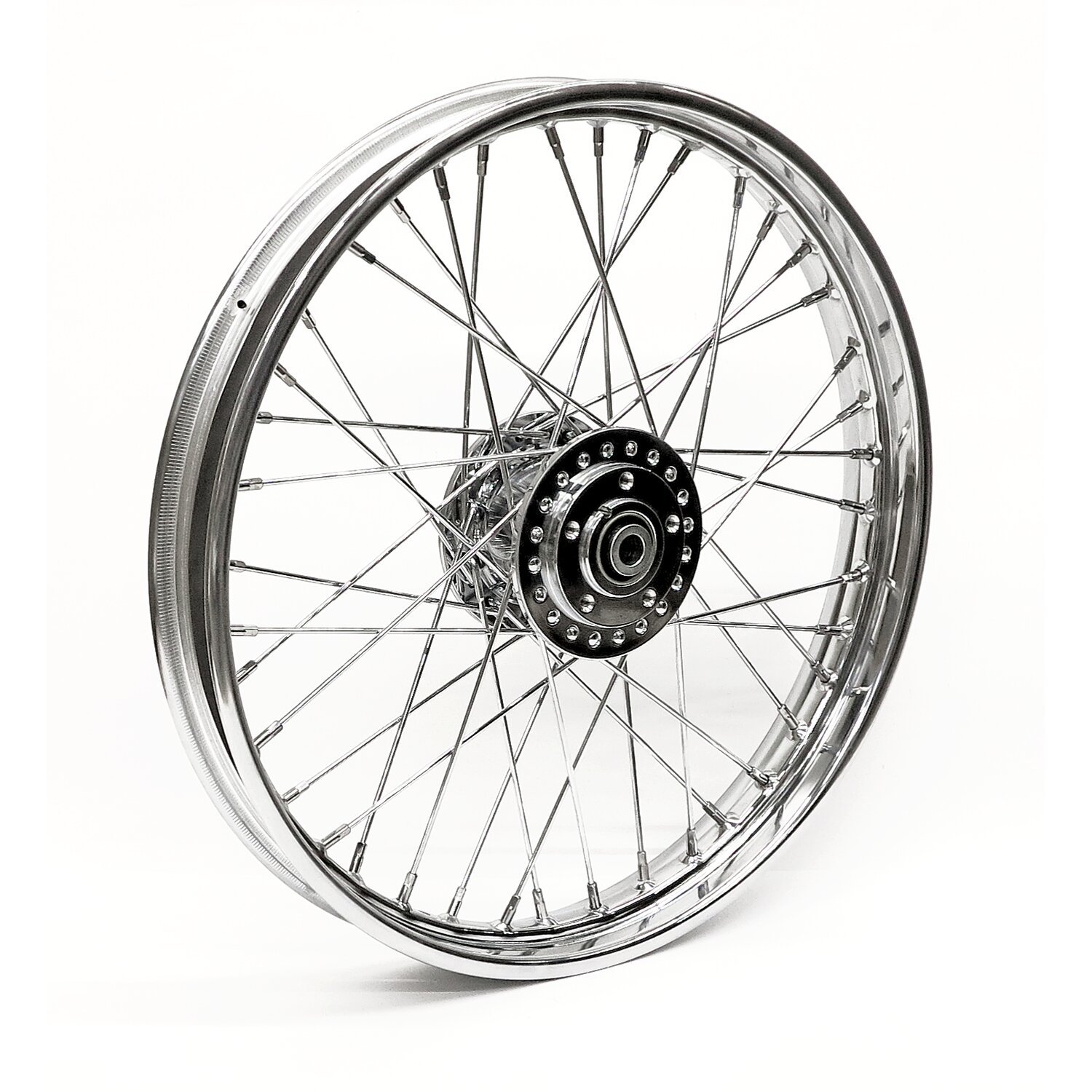 2.15 x 21 front wheel 40 spokes, Chrome