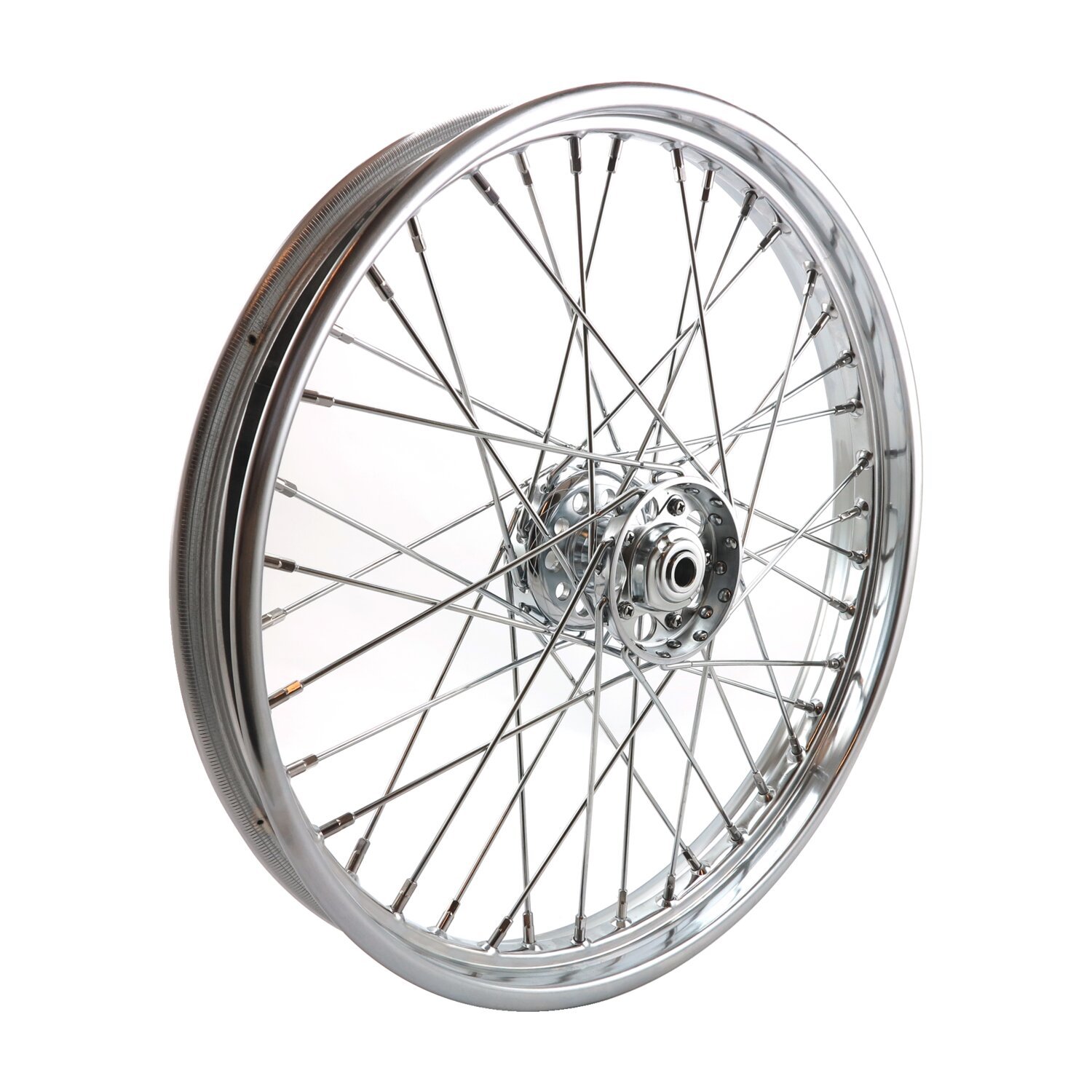 2.15 x 21 front wheel 40 spokes, Chrome