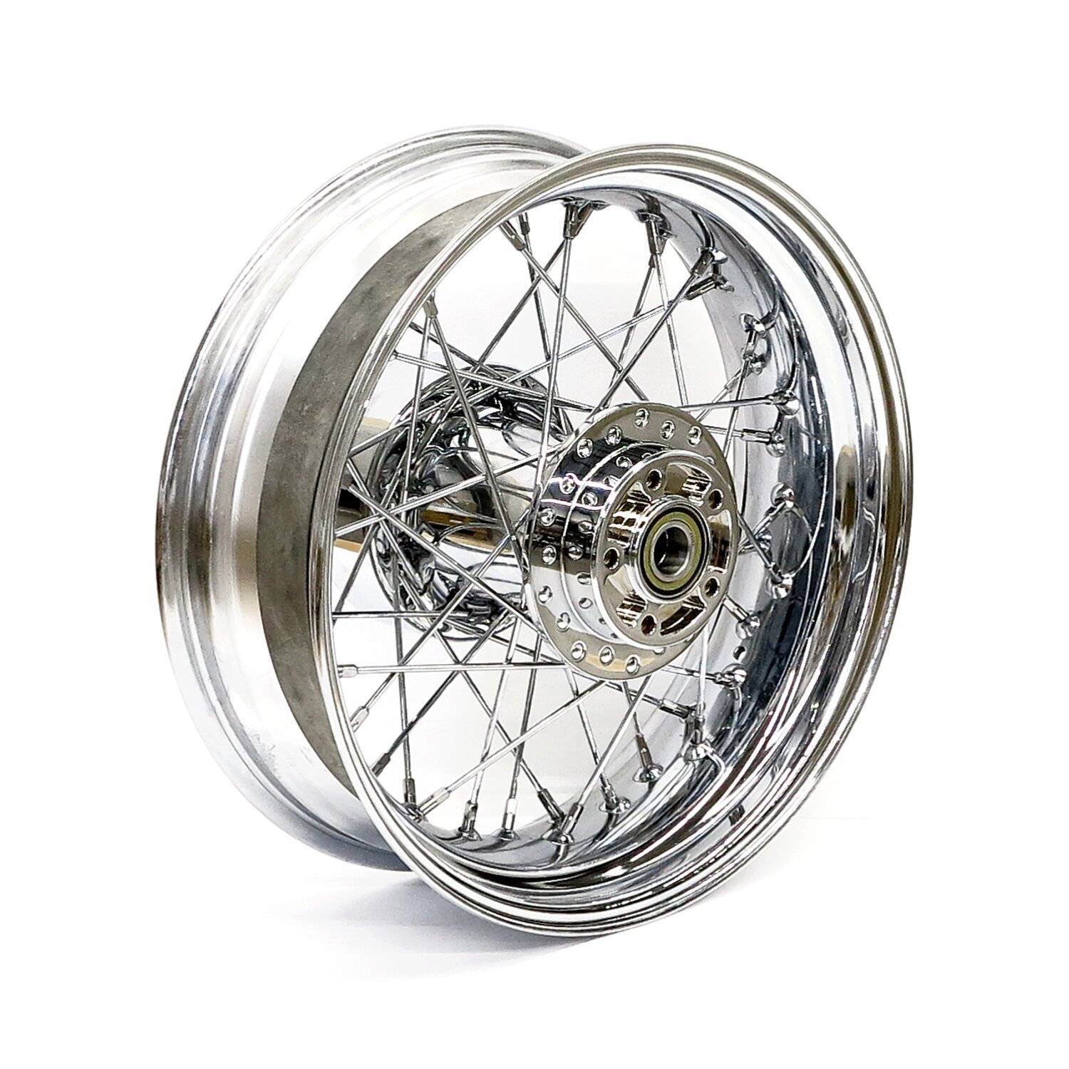 5.00 x 16 rear wheel 40 spokes, Chrome