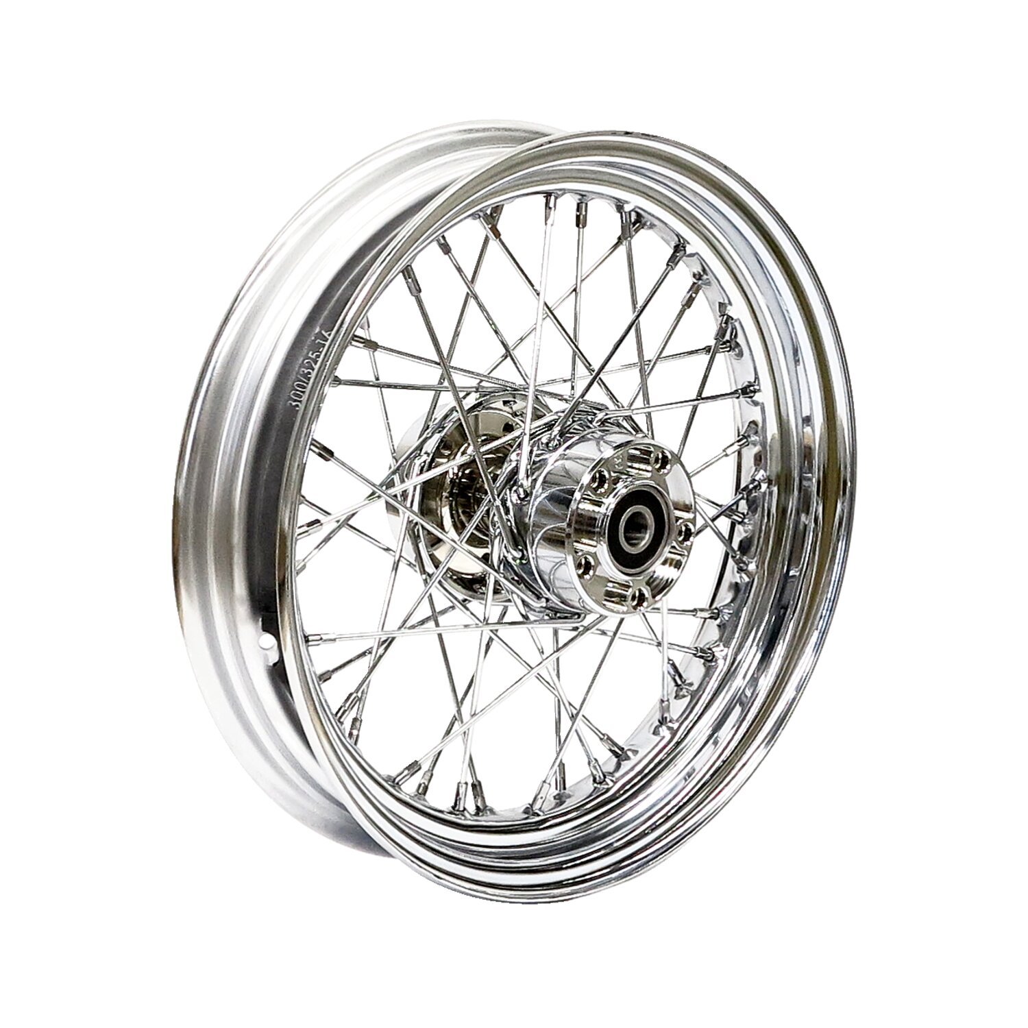 3 — 3.00 x 16 rear wheel 40 spokes chrome