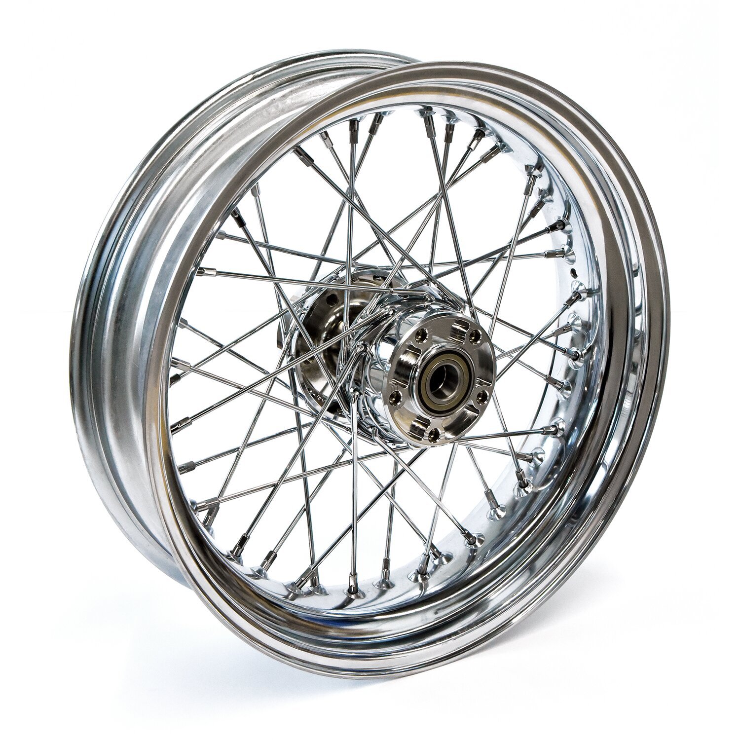 4.50 x 17 rear wheel 40 spokes, Chrome