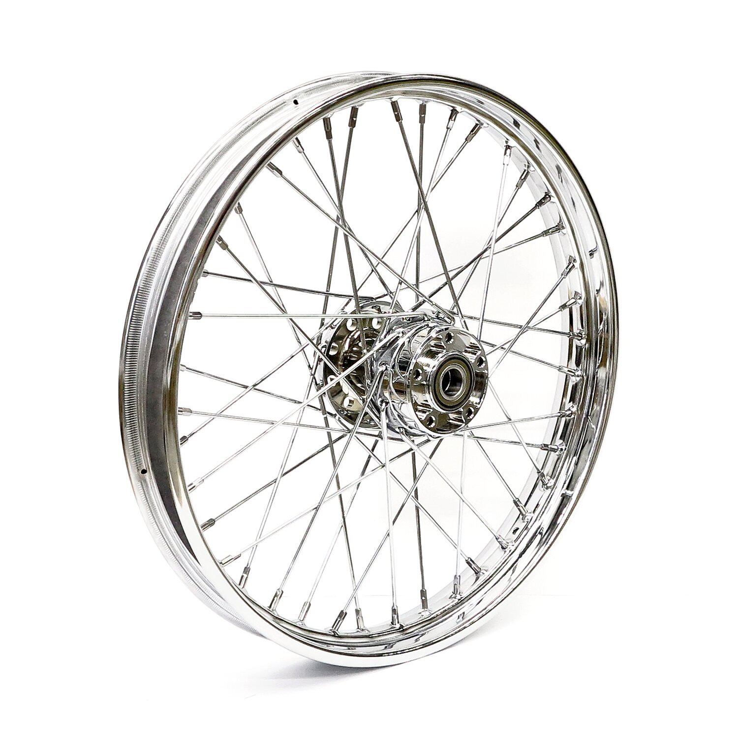 2.15 x 21 front wheel 40 spokes, Chrome