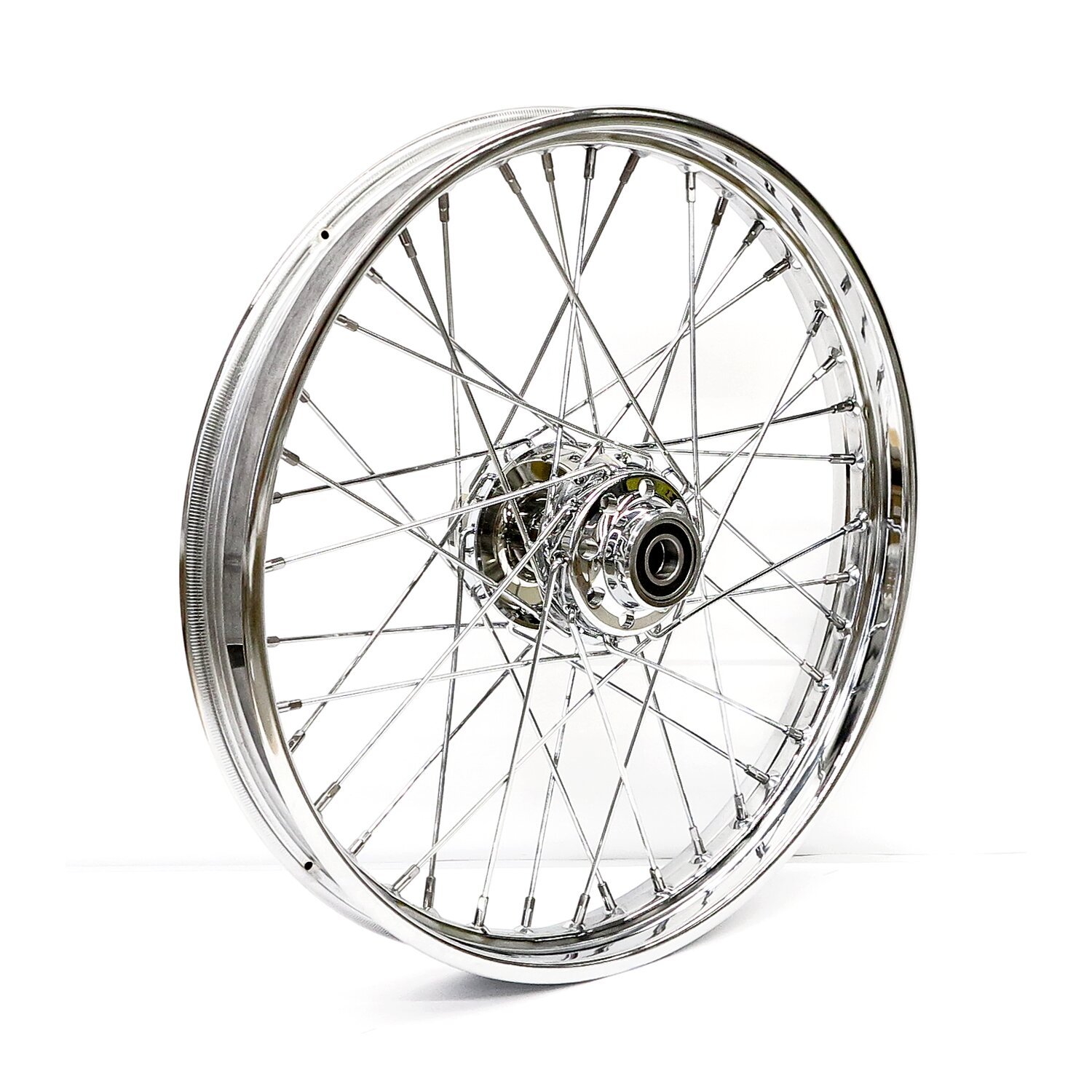 2.15 x 21 front wheel 40 spokes, Chrome