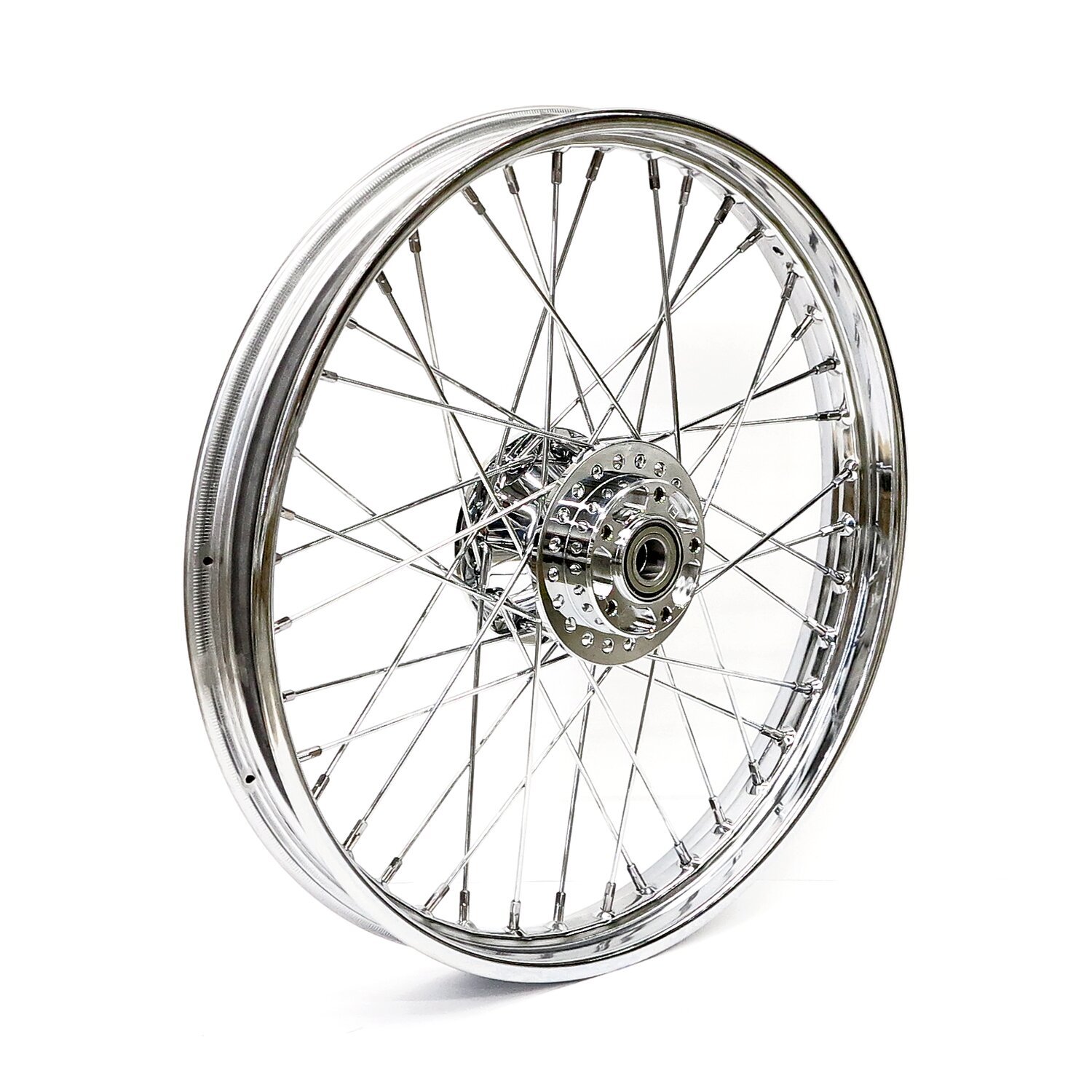 2.15 x 21 front wheel 40 spokes, Chrome