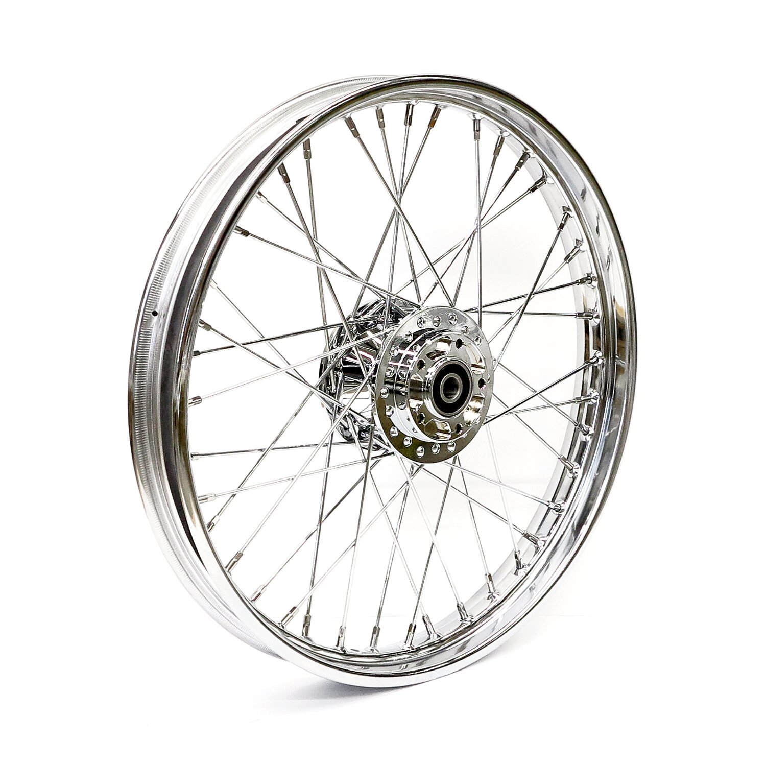 2.15 x 21 front wheel 40 spokes, Chrome