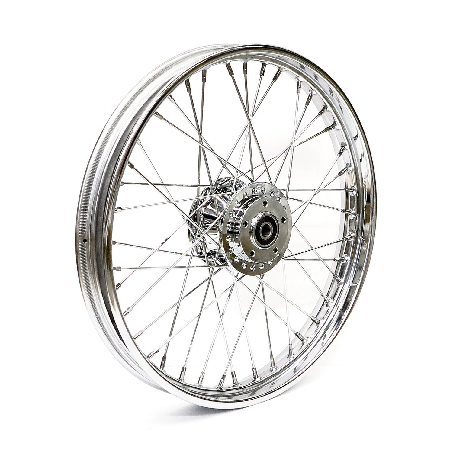 2.15 x 21 front wheel 40 spokes, Chrome