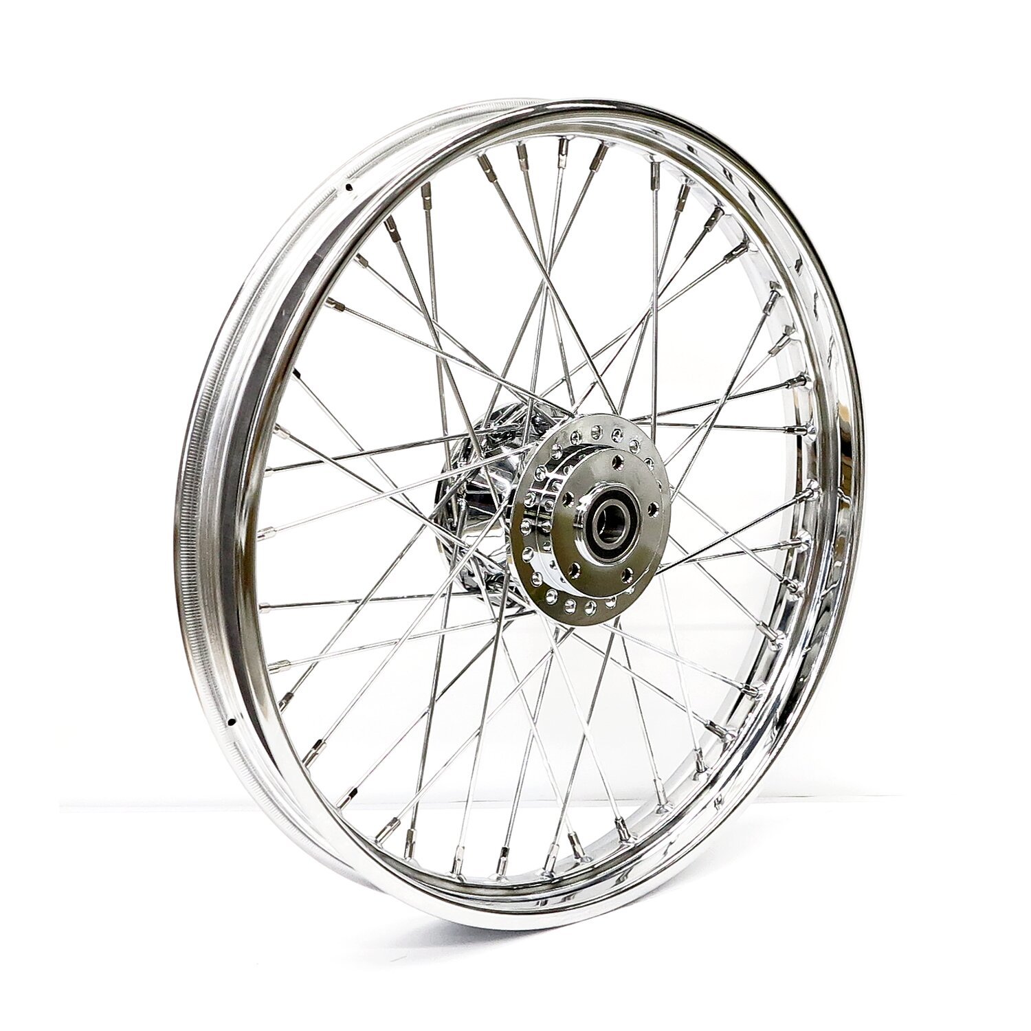 2.15 x 21 front wheel 40 spokes, Chrome