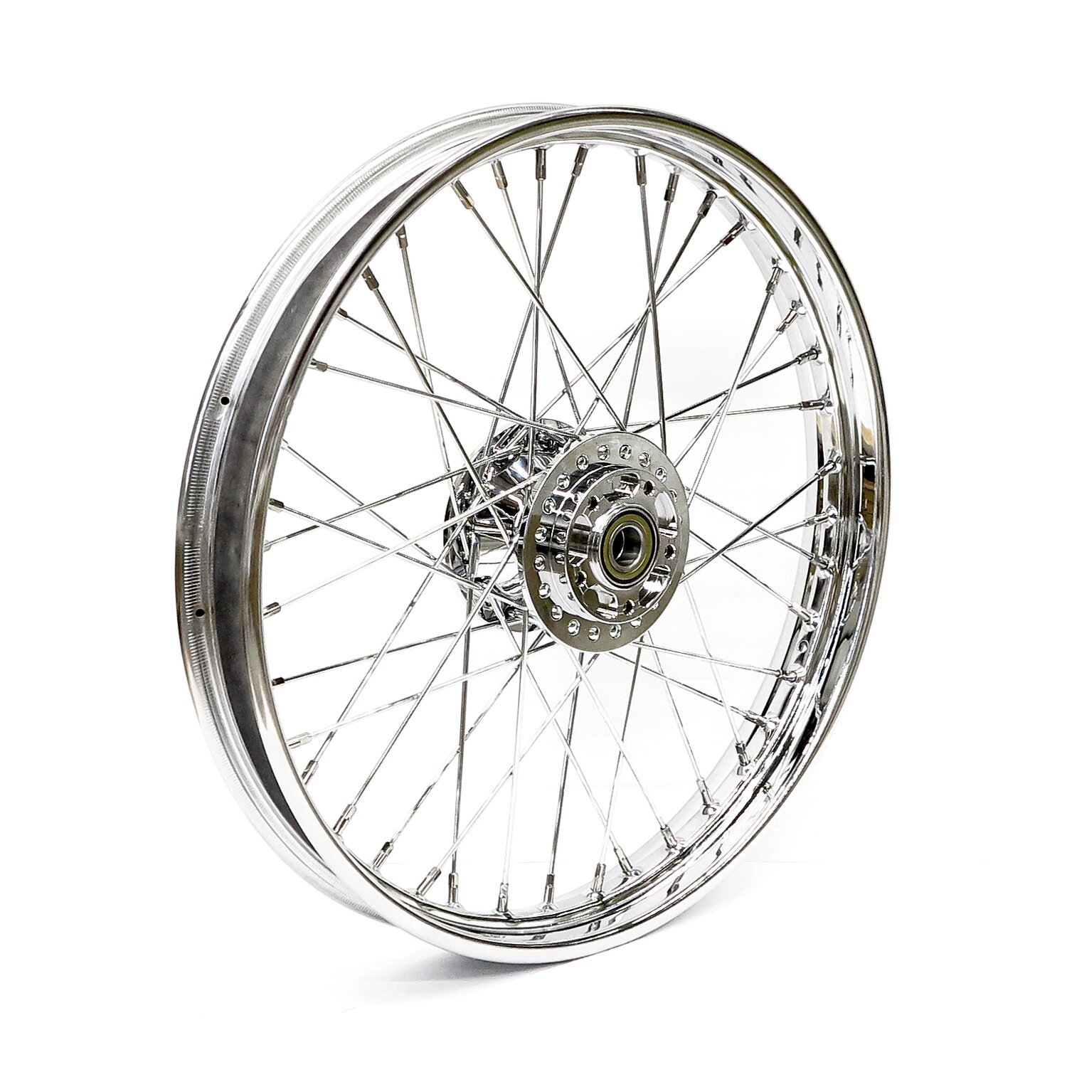 2.15 x 21 front wheel 40 spokes, Chrome