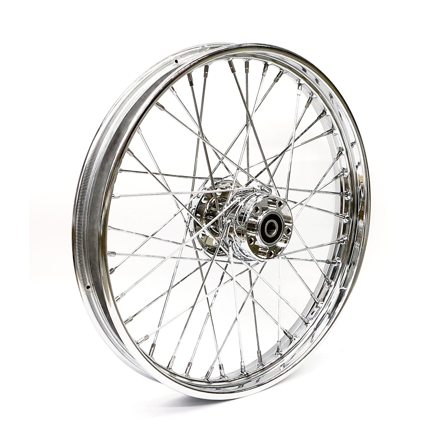 2.15 x 21 front wheel 40 spokes, Chrome